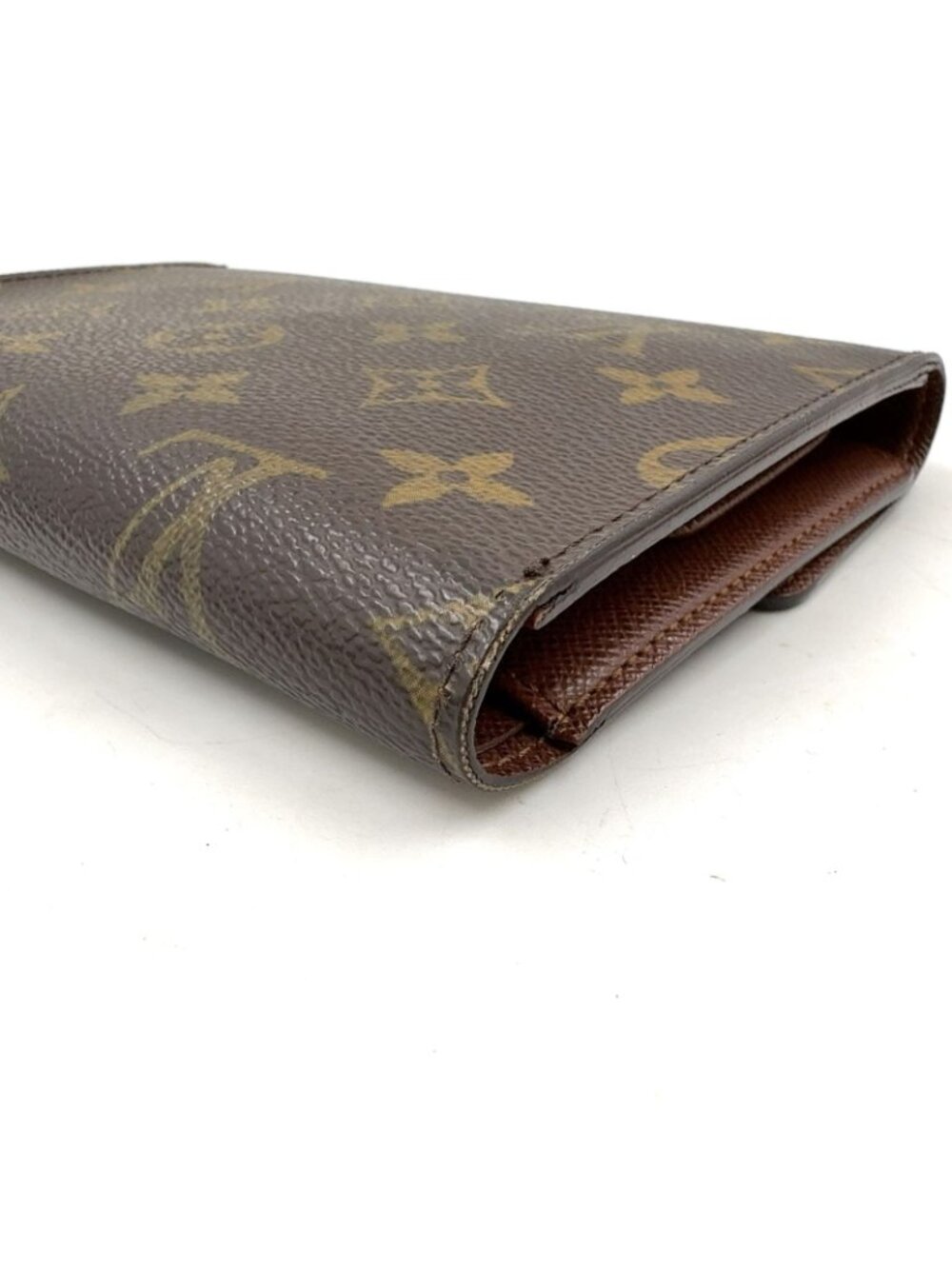Louis Vuitton Porte Tresor Etuis Papier Monogram Leather With Initials Brown - Picture 13 of 15